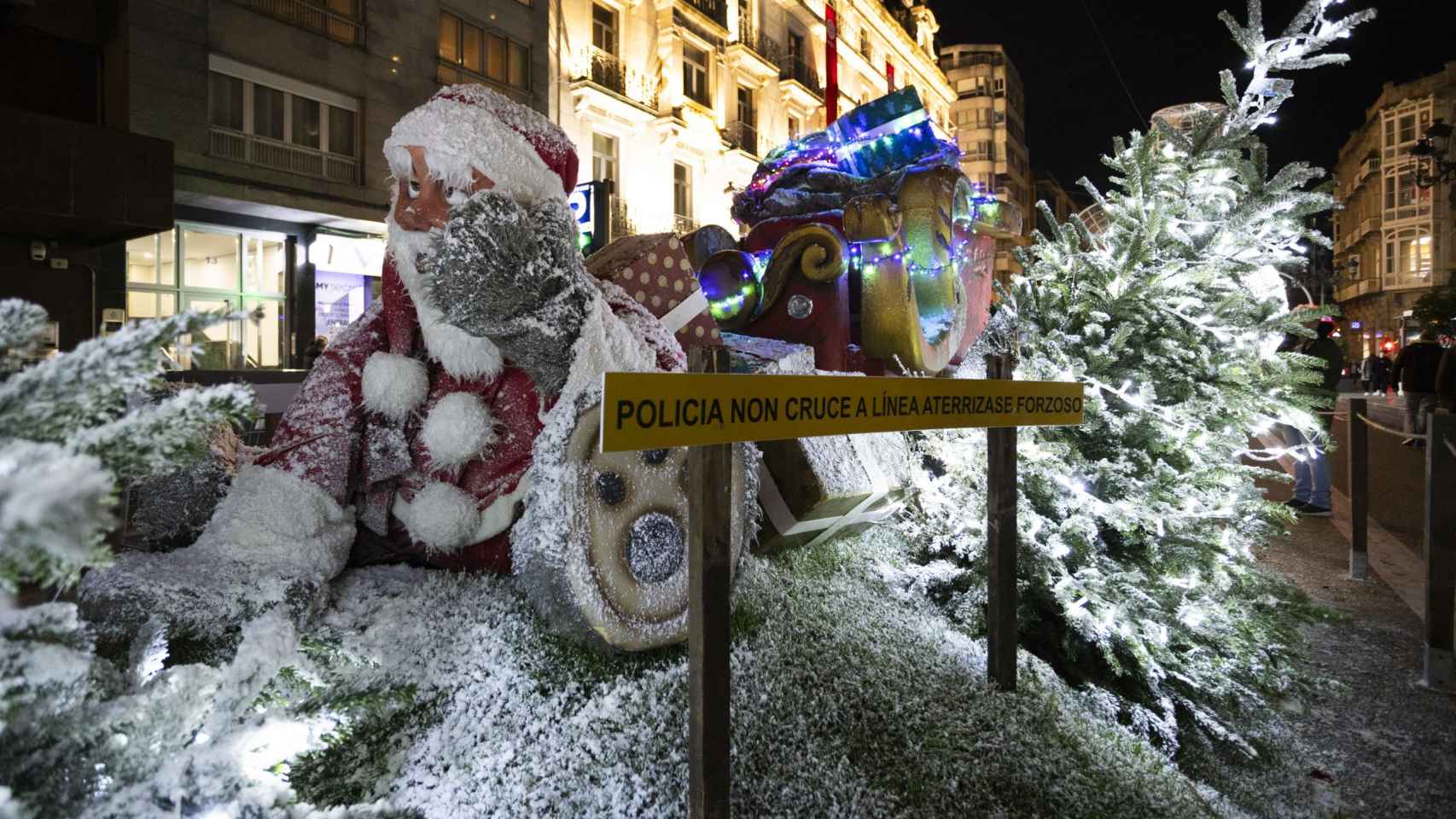 Decoración navideña de Vigo en 2023.