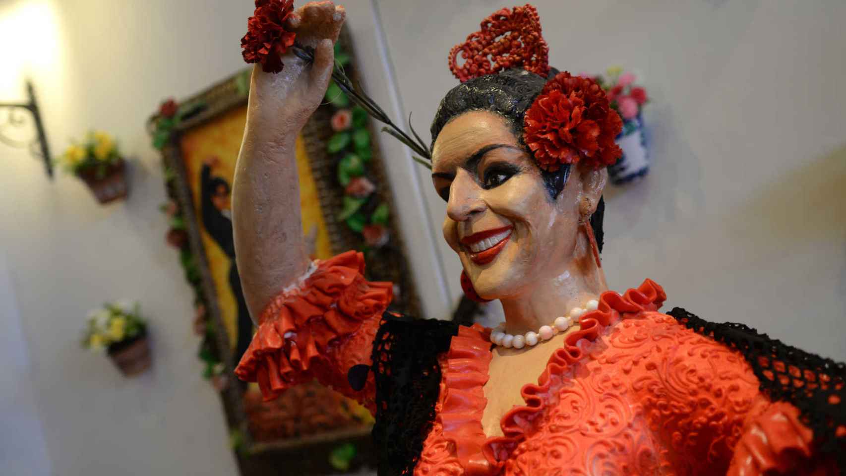 Lola Flores, en el Museo del Azúcar.