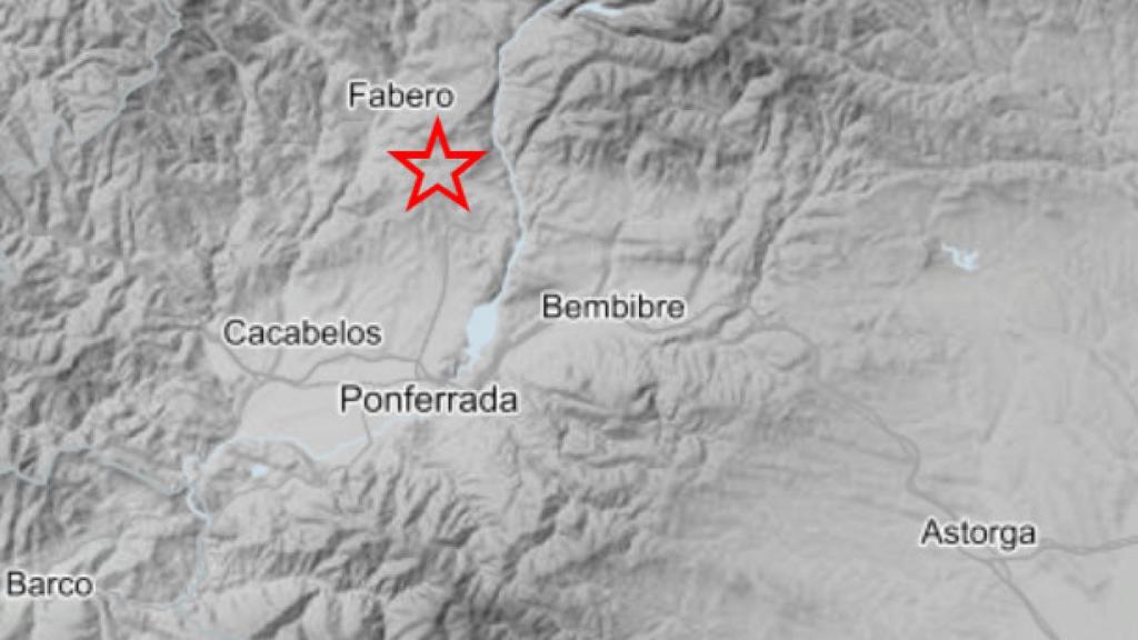 El lugar de la provincia de León donde se ha producido el terremoto