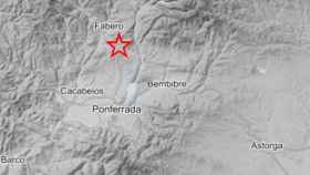 El lugar de la provincia de León donde se ha producido el terremoto