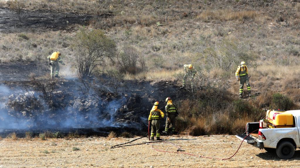 Imagen de un incendio forestal en Palencia, este verano.