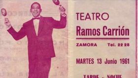 Cartel de la actuación de Antonio Machín en Zamora