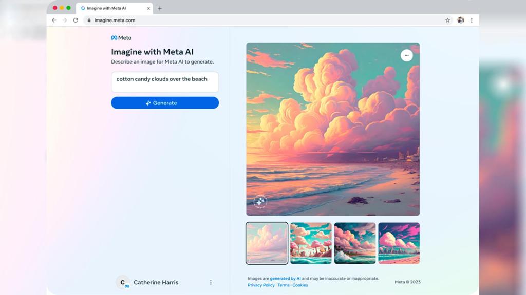 El generador de imágenes de Meta