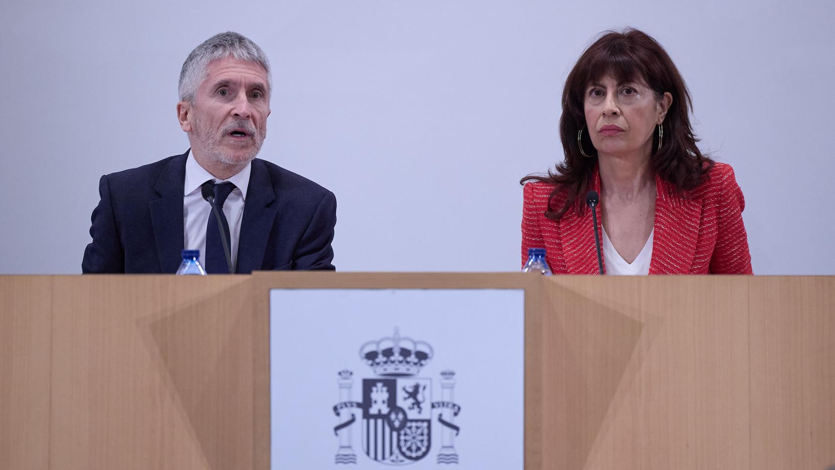 El ministro del Interior, Fernando Grande-Marlaska, y la ministra de Igualdad, Ana Redondo.
