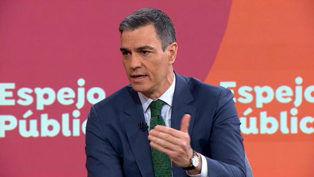 Pedro Sánchez, presidente del Gobierno, durante su intervención en Espejo Público en Antena 3.