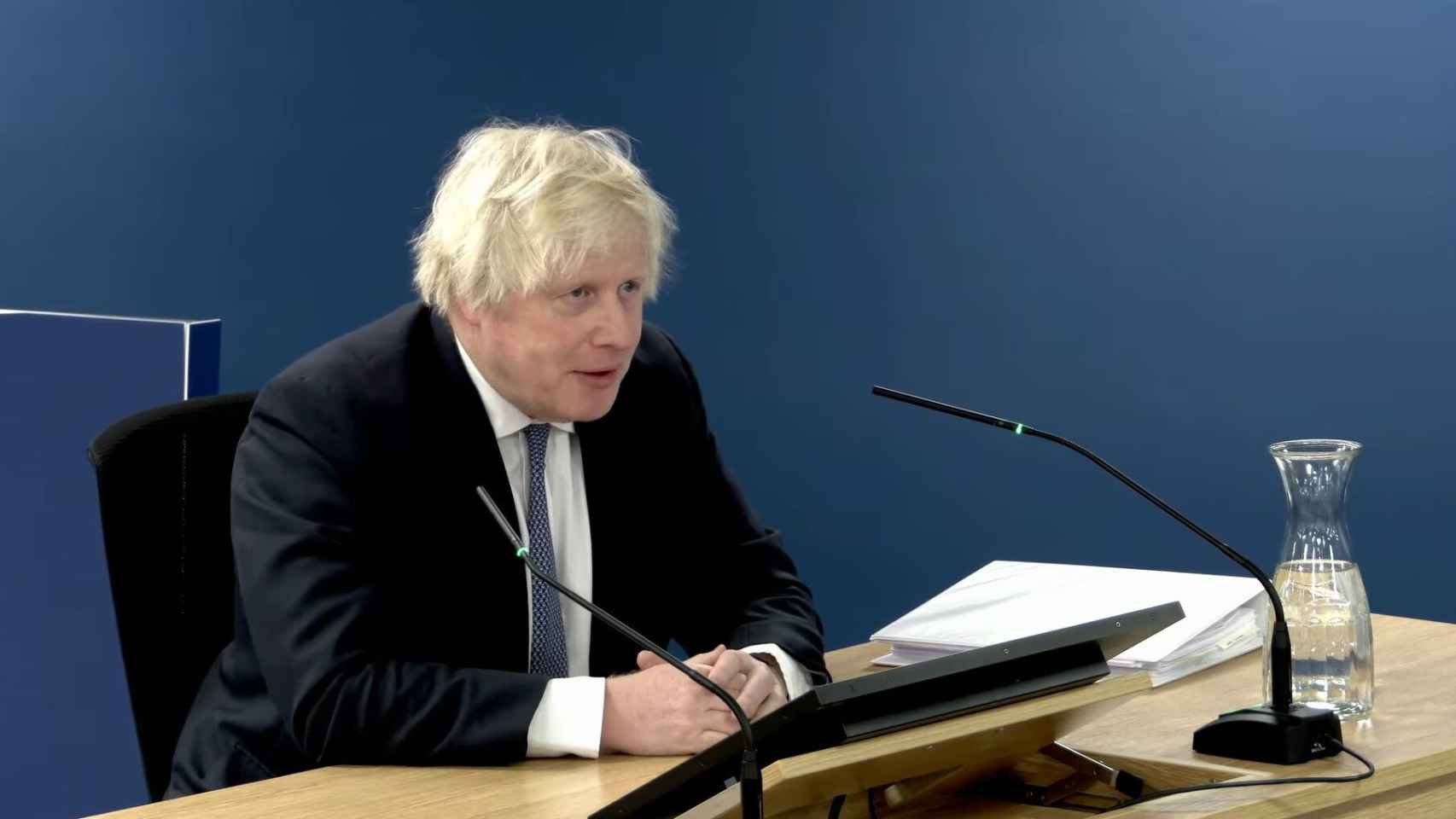 Boris Johnson, en su declaración en la investigación sobre la gestión del Covid-19