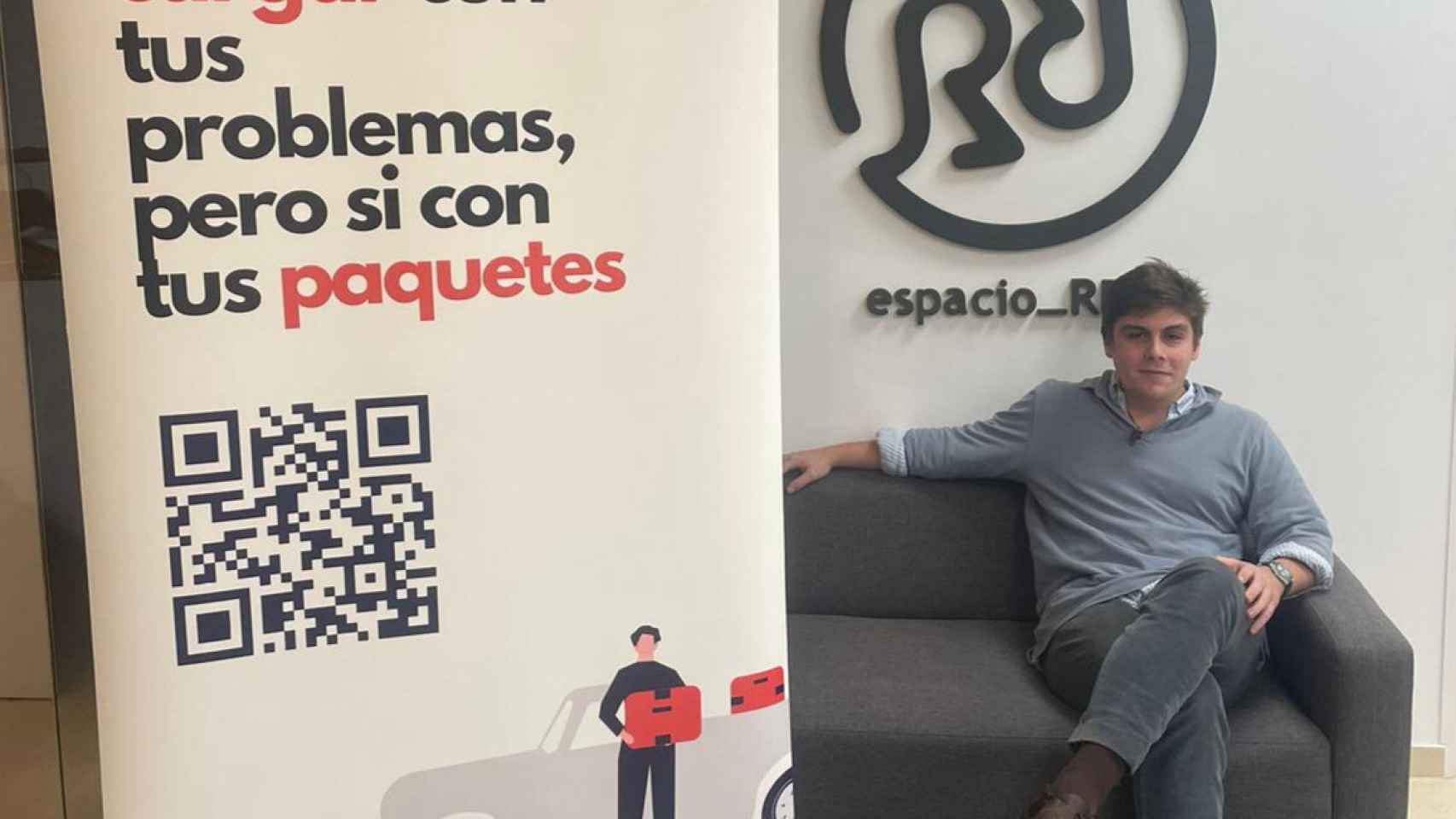 Antonio Medina, en las instalaciones de Espacio Res en Sevilla, donde tutelan y orientan a su startup.