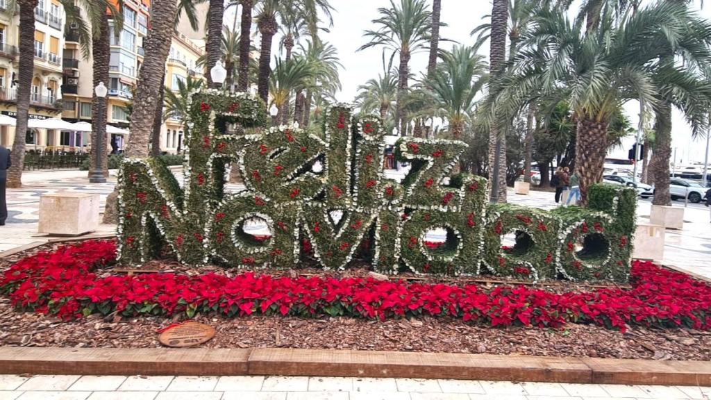 Las flores en el paseo de la Explanada.