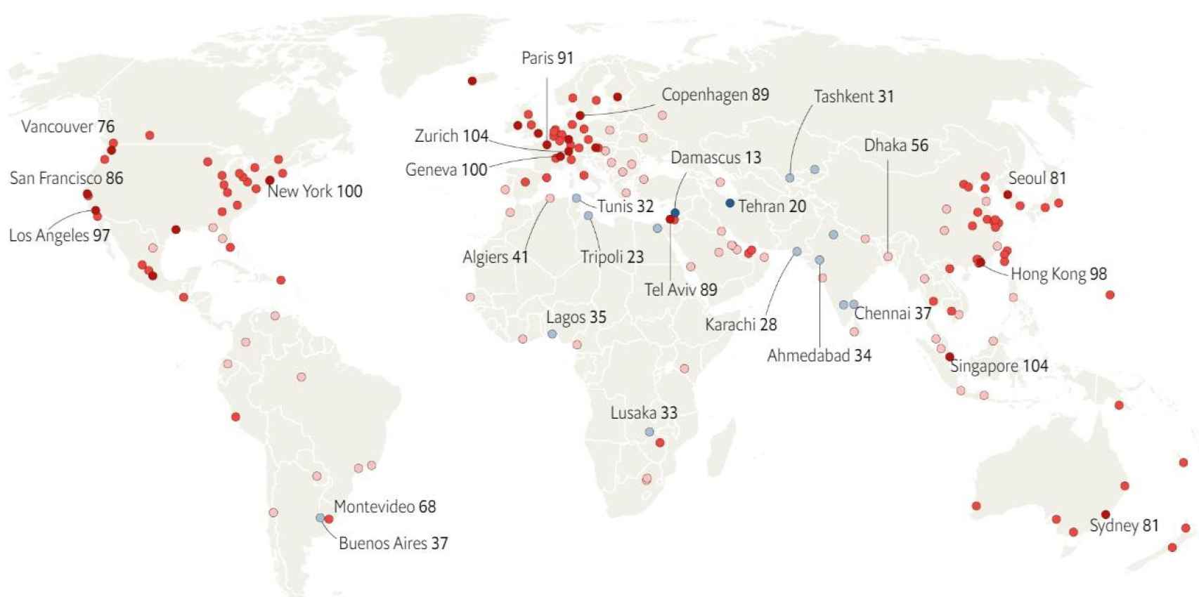 Las ciudades más caras del mundo