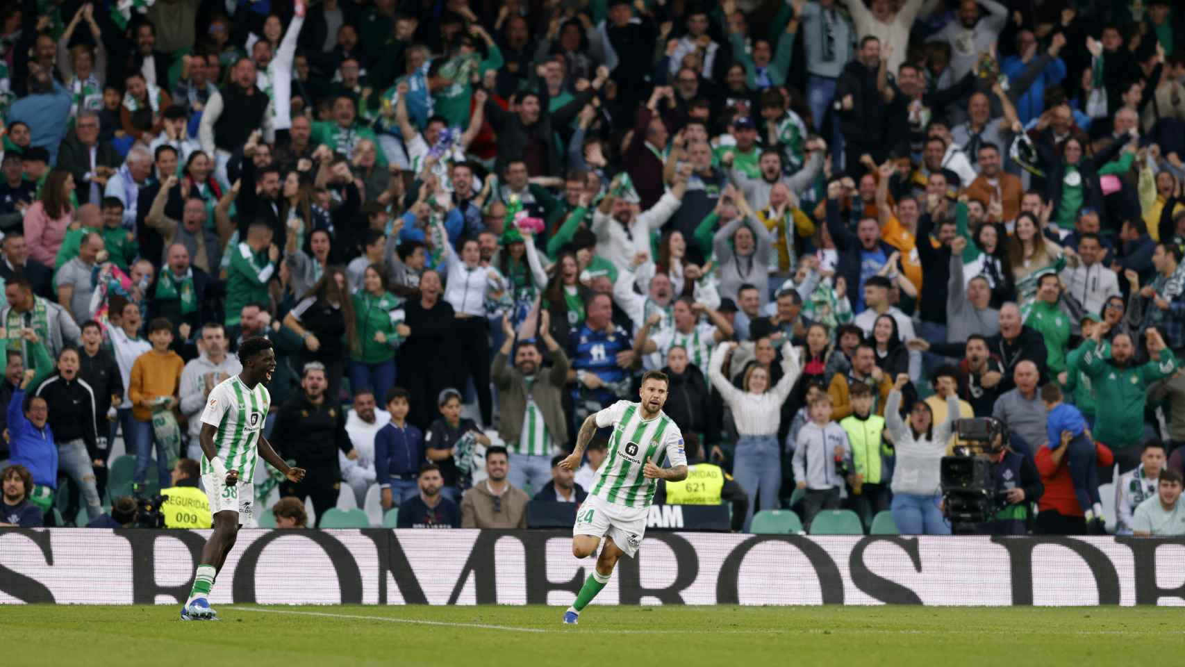 Ruibal celebra el gol del empate ante el Real Madrid.