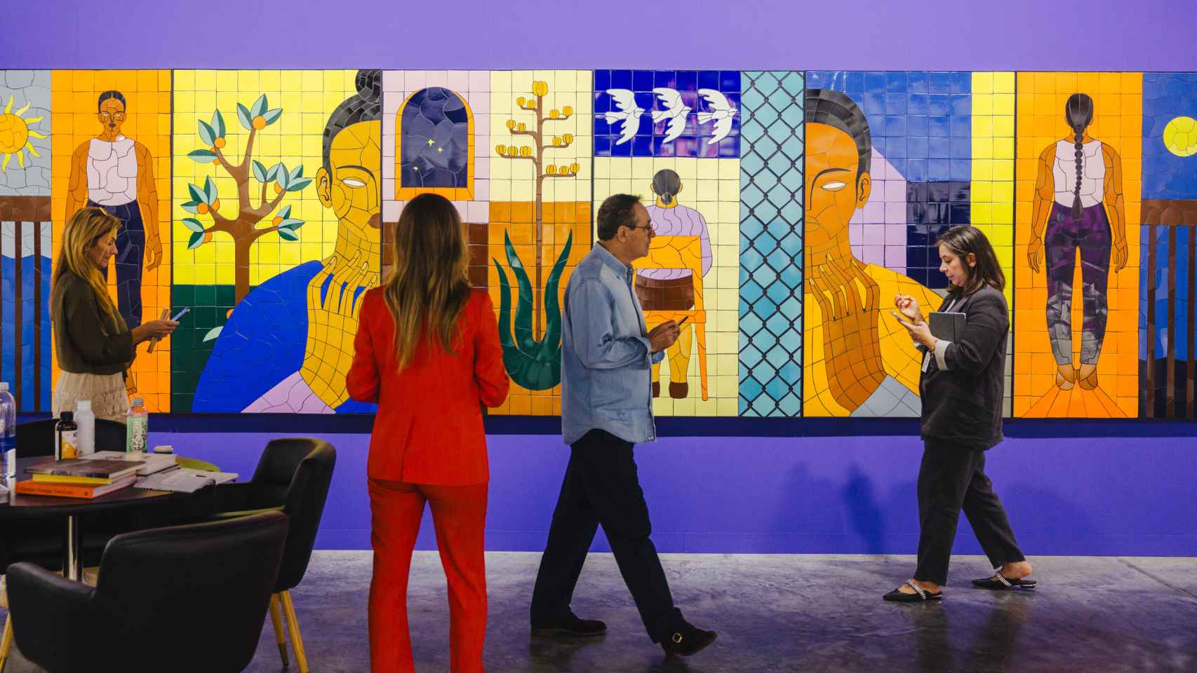 Vista de la galería Proyectos Monclova en Art Basel Miami. Foto: Cortesía Art Basel