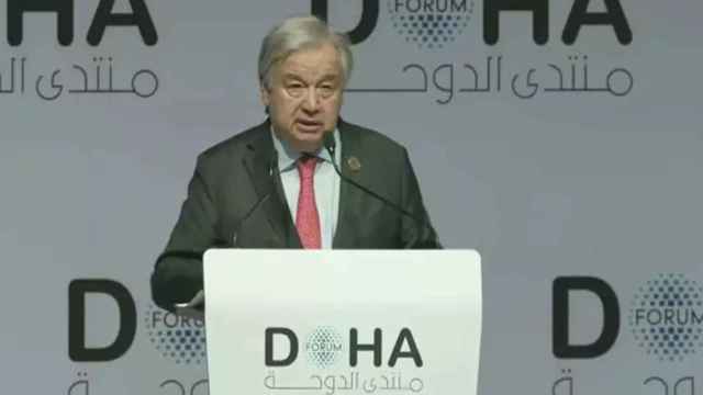 António Guterres, comparece en el Foro de Doha
