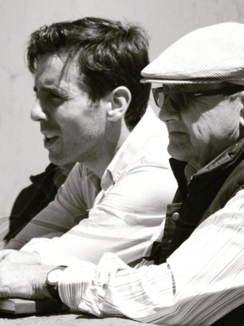 Juan Ortega junto a su padre, Jacinto, en una imagen de su Instagram.