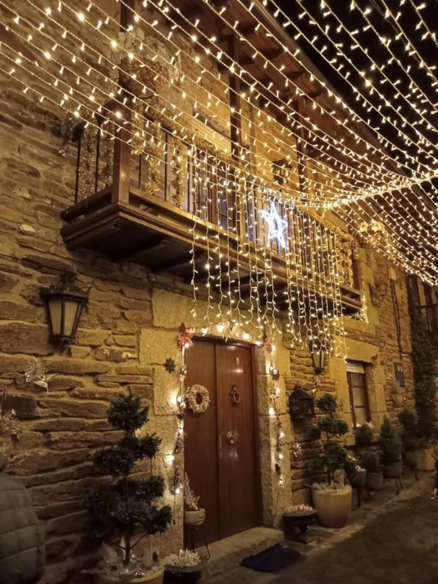 Calles de Puebla de Sanabria en Navidad