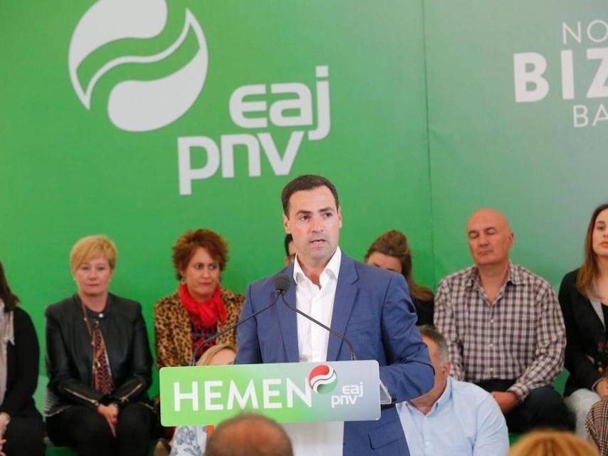 El candidato a lehendakari por el PNV, Imanol Pradales.