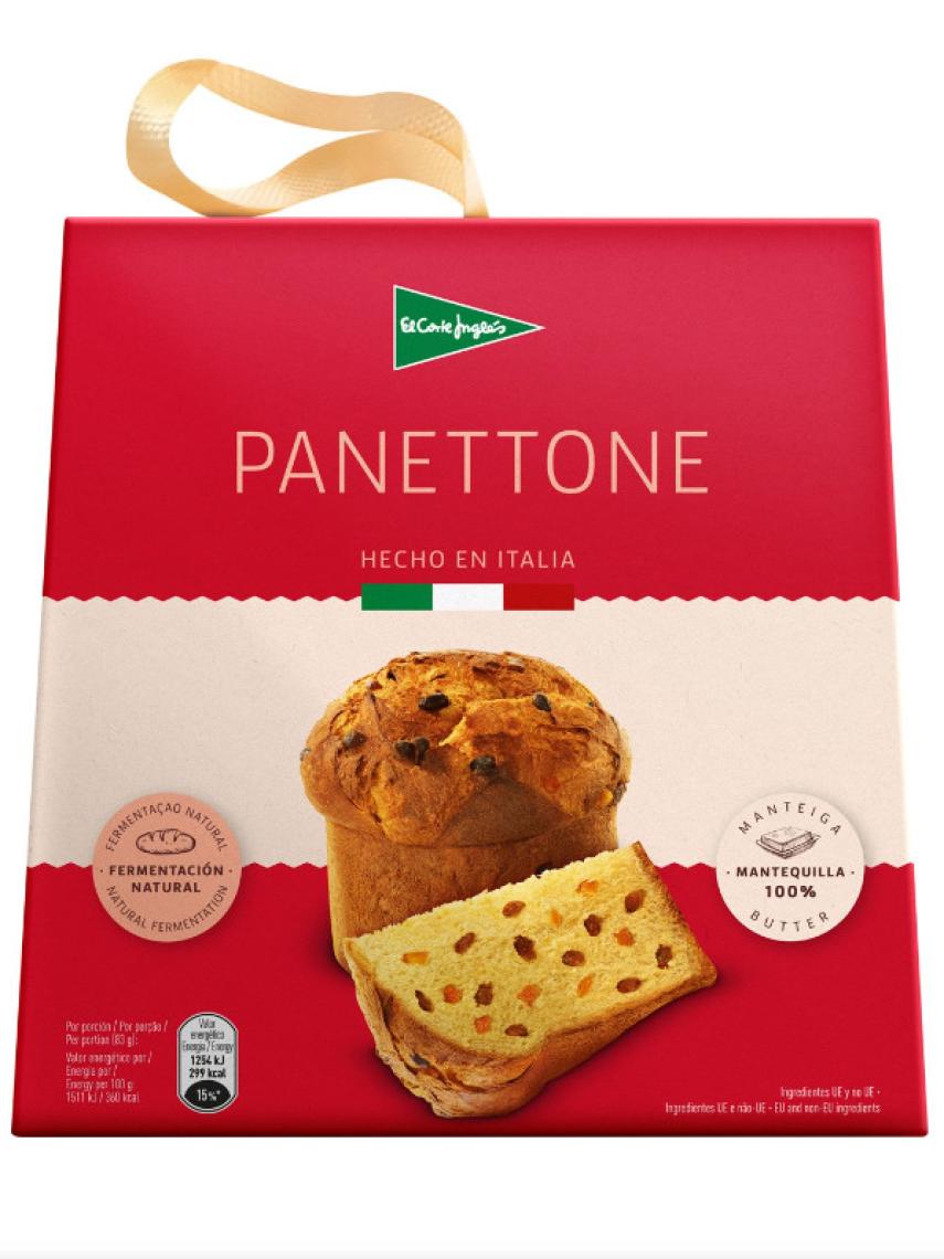 El panettone de El Corte Inglés, declarado por la OCU como el mejor de los supermercados.