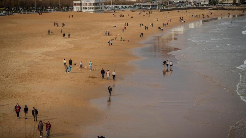 Playa del Sardinero, en Santander.