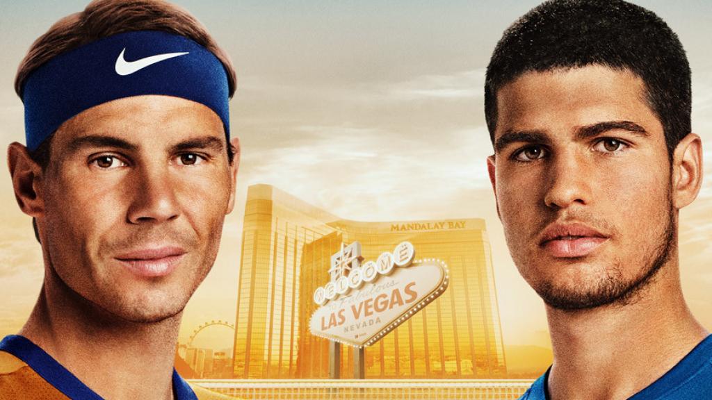 El Slam de Netflix enfrentará a Rafael Nadal y Carlos Alcaraz.