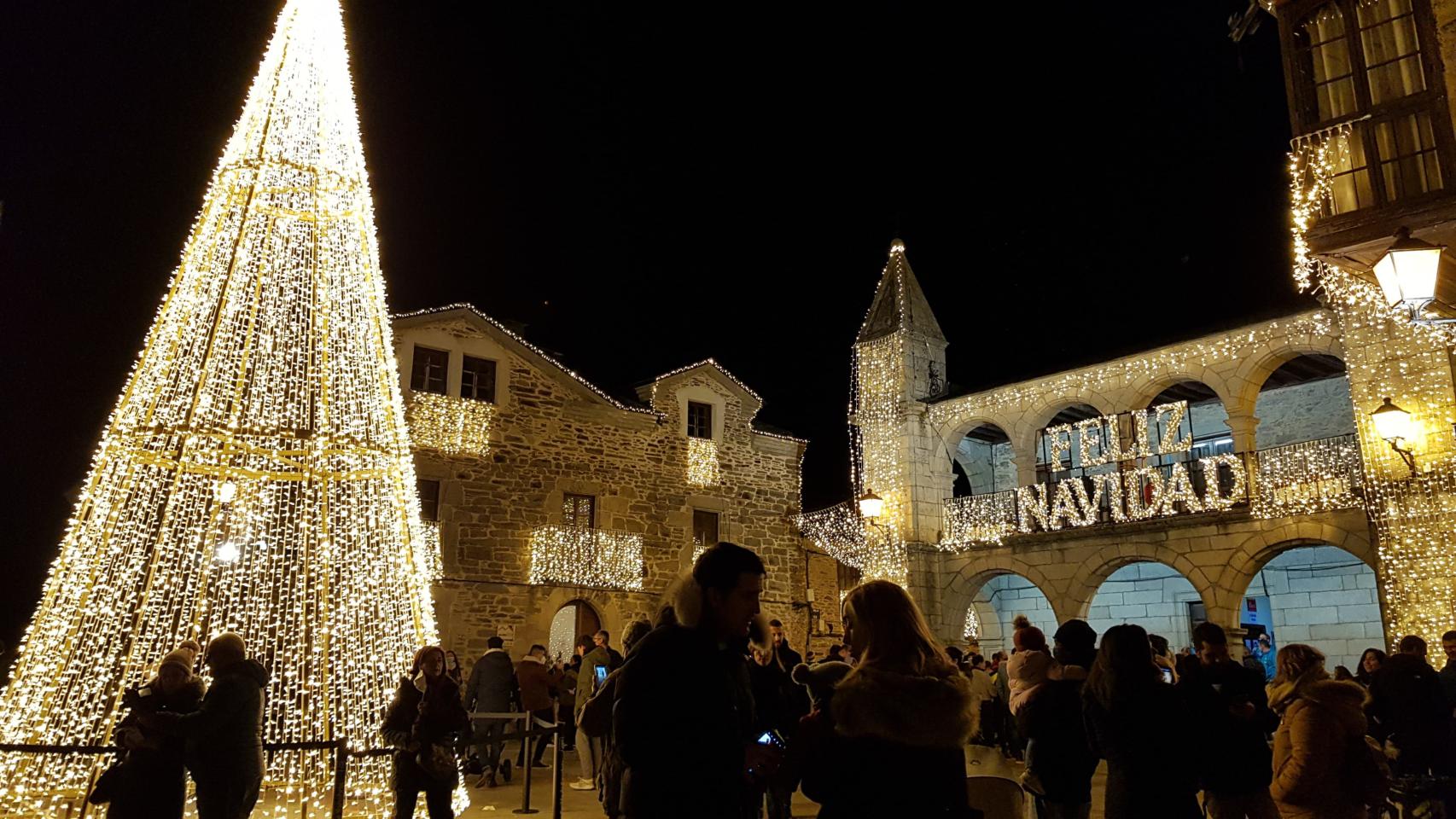 Luces de Navidad en Puebla de Sanabria