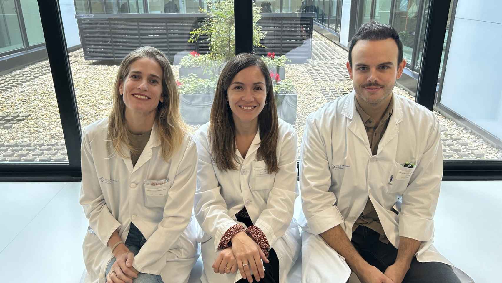 Sabela López García, Sheila Almuster Domínguez y Miguel Perez Schoch.