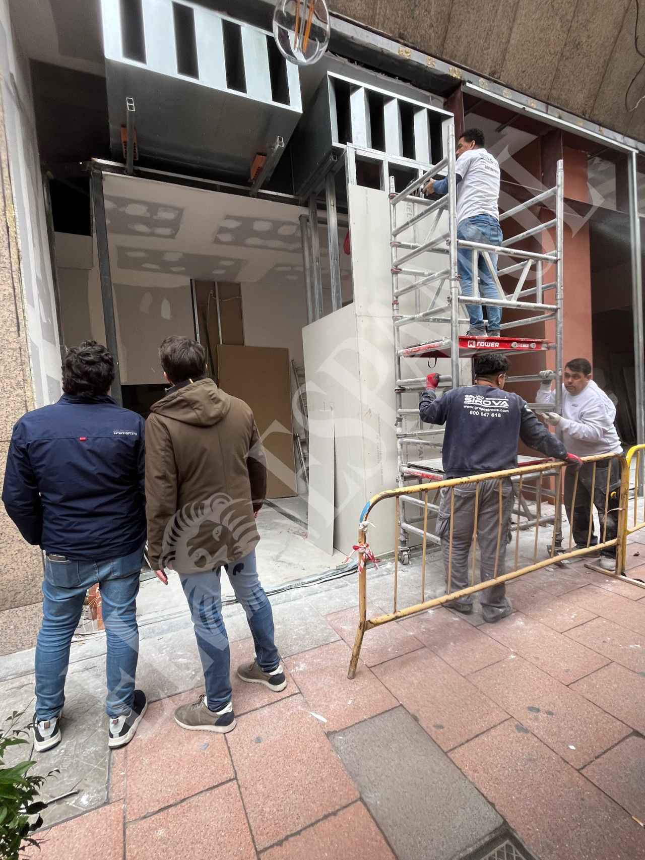 Obras del nuevo restaurante en la calle Velázquez.