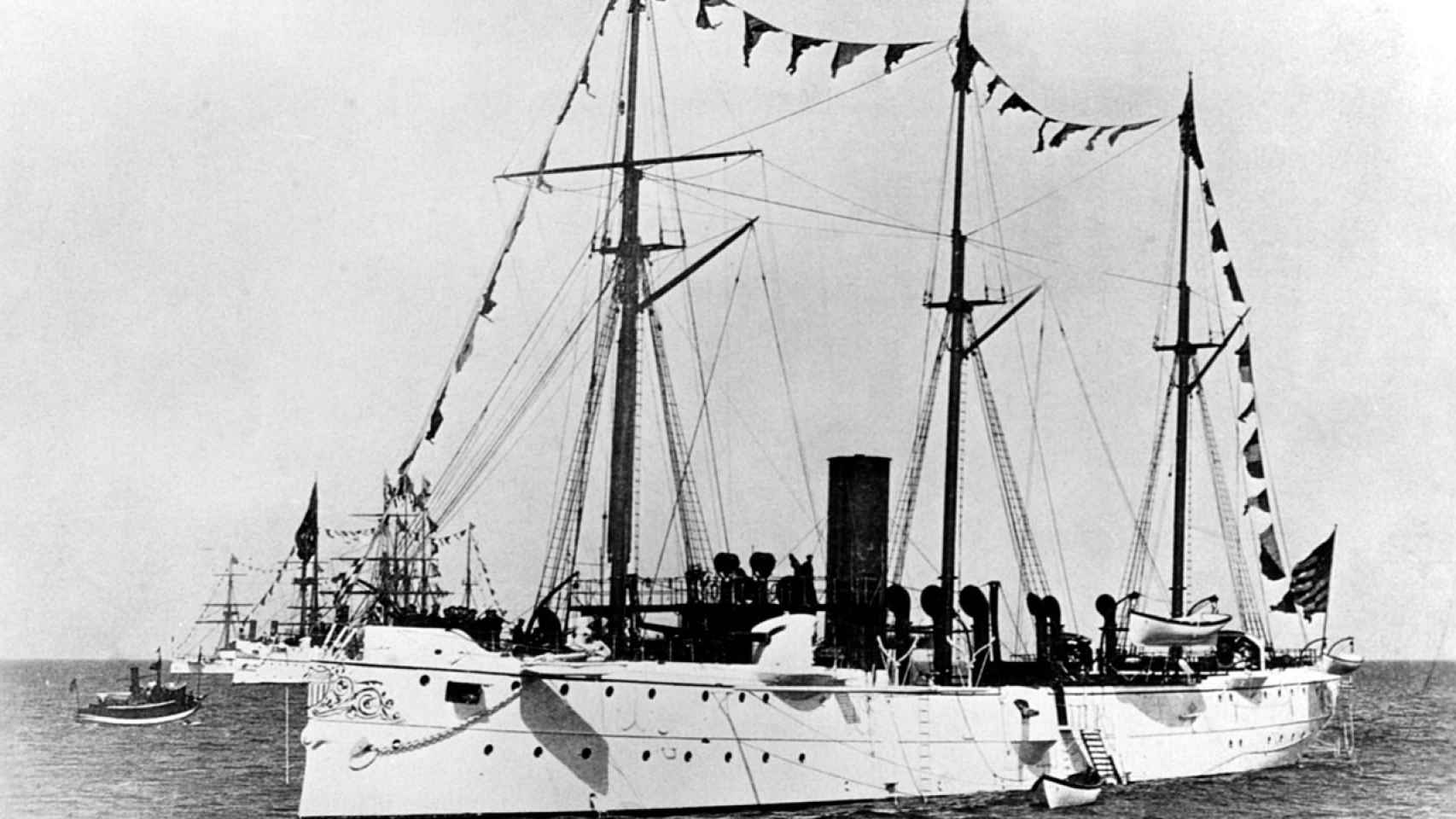 Fotografía del USS Bennington. c.1890