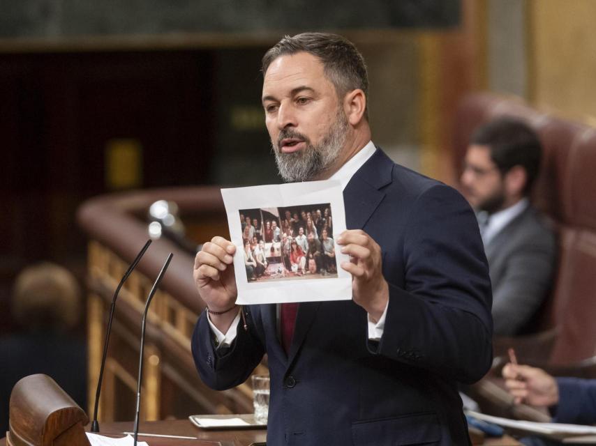 Santiago Abascal interviene en el debate de la toma en consideración de la proposición de ley del PSOE de amnistía.