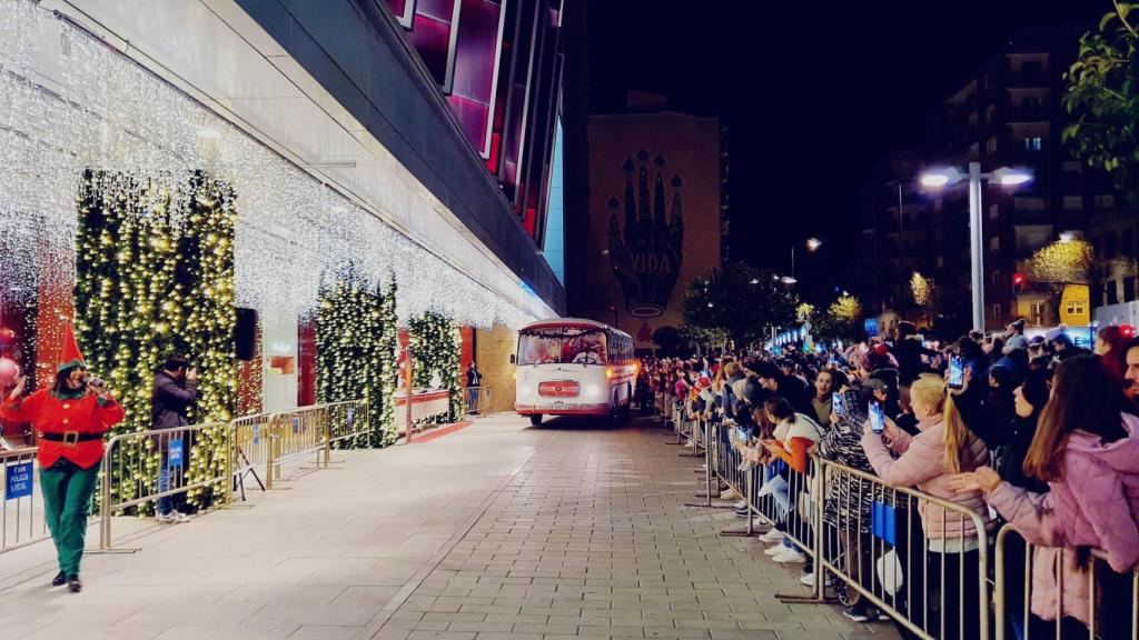 Llegada de Papá Noel a El Corte Inglés de Salamanca el año pasado