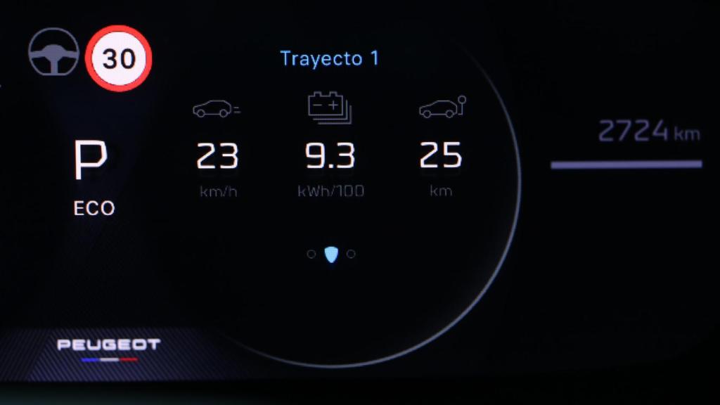 Así ha sido el recorrido: 25 kilómetros con una media de 23 km/h y un consumo de 9,3 kWh cada 100 kilómetros.