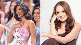 Sheynnis Palacios, la nicaragüense ganadora de Miss Universo, y Karen Celebertti, exjefa de la franquicia en el país.