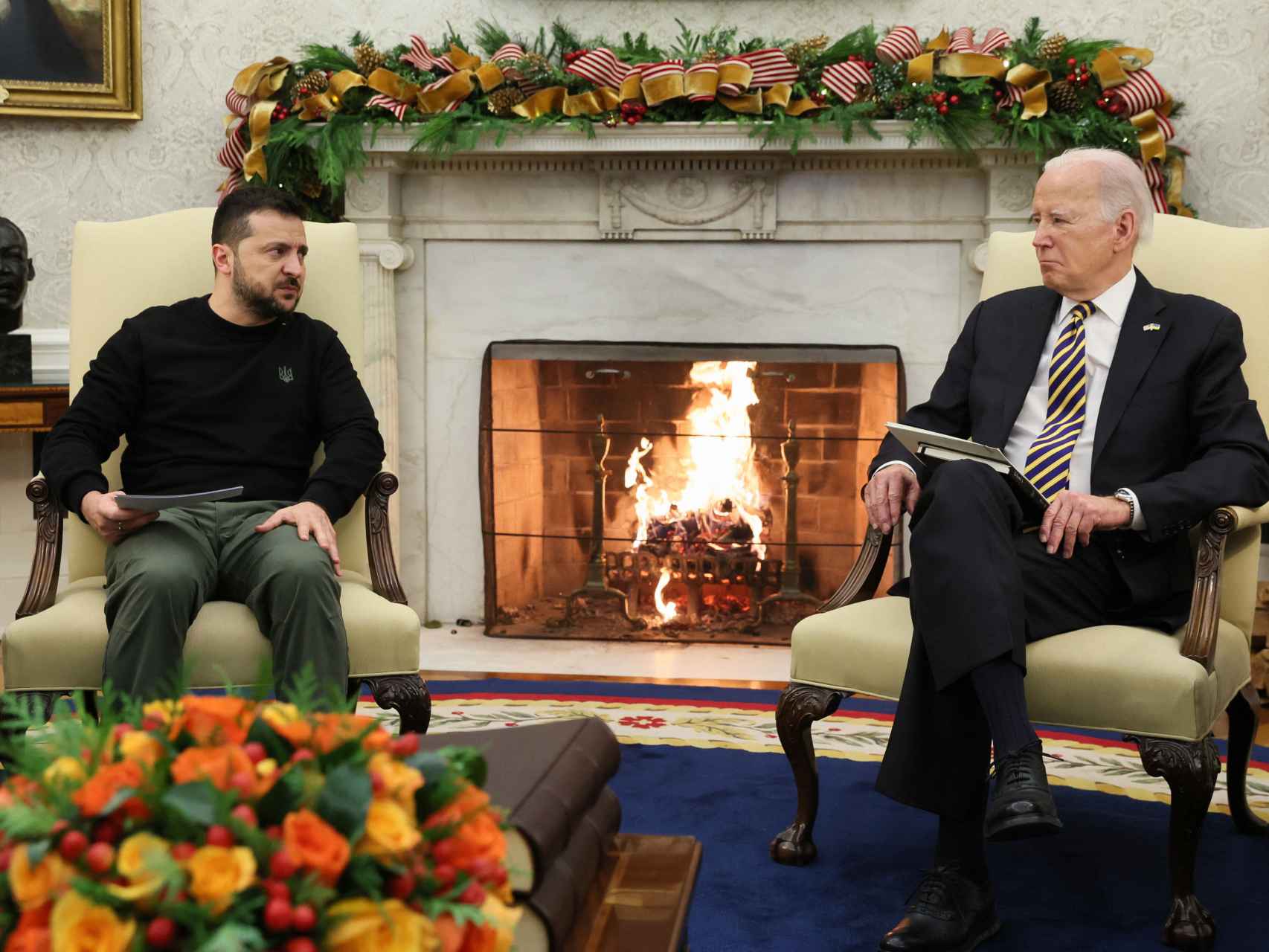 Biden y Zelenski en el Despacho Oval de la Casa Blanca en Washington.
