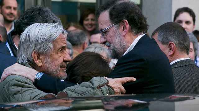 Adriano Marqués de Magallanes y Mariano Rajoy en Pontevedra en una imagen de archivo.
