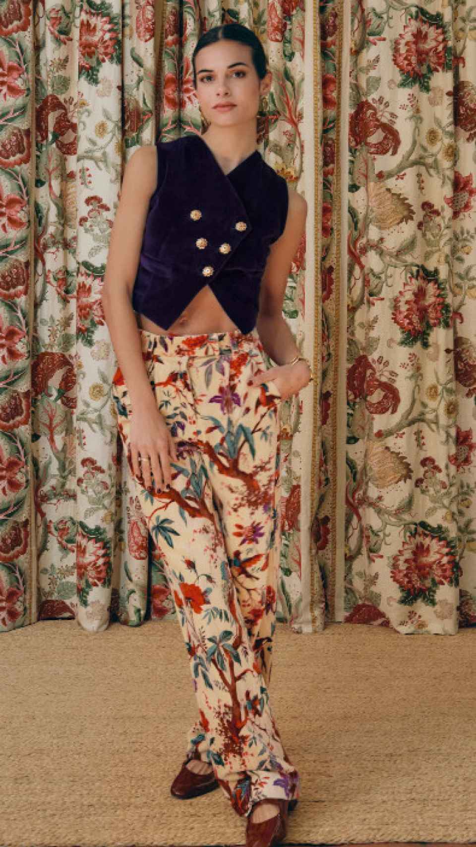 El pantalón de estampado floral de Sassa de Osma.