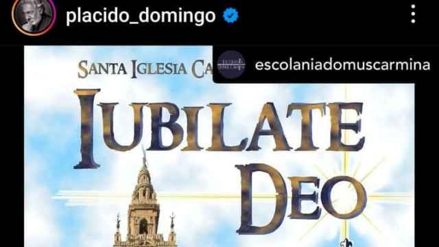 El famoso tenor Plácido Domingo recomienda el concierto de un coro de Sevilla