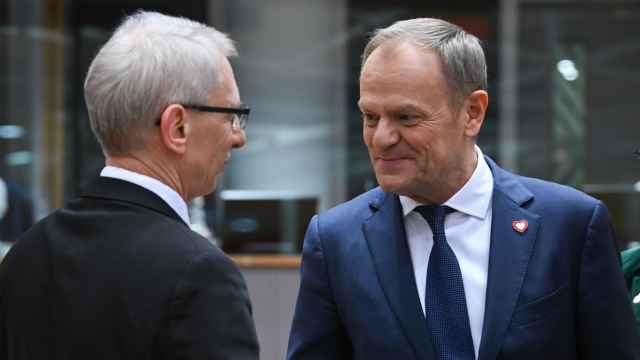 El nuevo primer ministro polaco, Donald Tusk, durante la cumbre con los Balcanes este miércoles en Bruselas