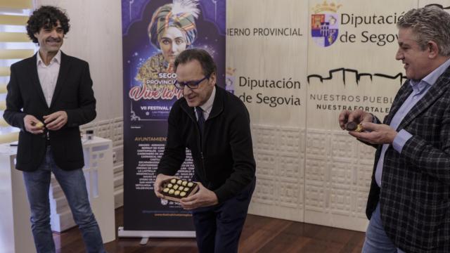 El diputado de Cultura, Juventud y Deportes, José María Bravo, en la presentación de 'Segovia, provincia mágica'