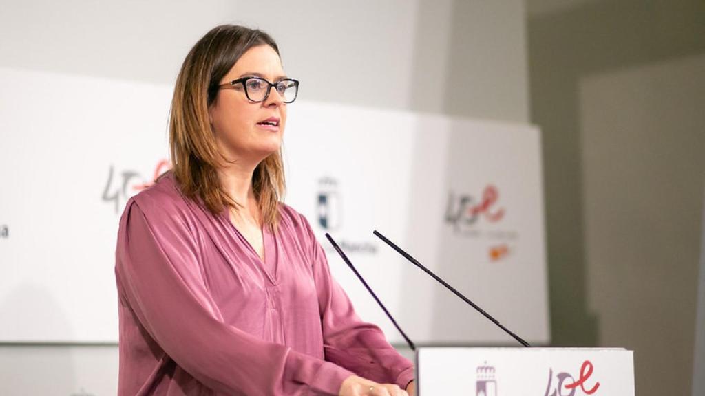 Esther Padilla este miércoles en rueda de prensa.