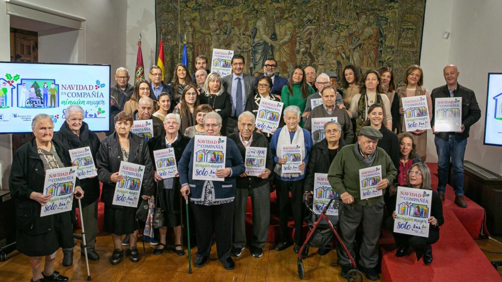 Presentación de la campaña de Castilla-La Mancha ‘Navidad en compañía. Ningún mayor solo’