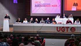 El Secretario General de UGT, Pepe Álvarez, interviene durante el 5º Comité Confederal de UGT, en la sede de UGT, a 13 de diciembre de 2023, en Madrid (España)