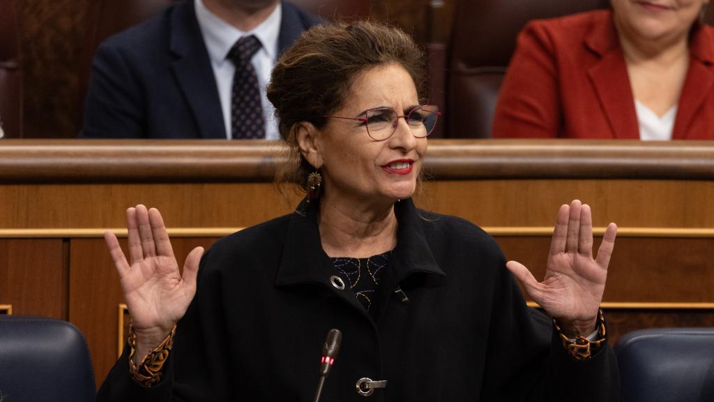 María Jesús Montero, ministra de Hacienda y Función Pública, en el Congreso de los Diputados.