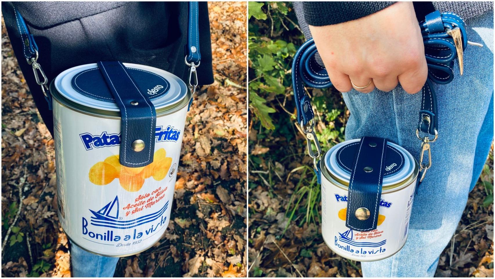 Las latas de Bonilla a la Vista se transforman en bolso.