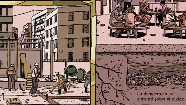 Un detalle de viñeta de 'El abismo del olvido', el cómic de Paco Roca y Rodrigo Terrasa