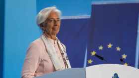 La presidenta del Banco Central Europeo (BCE), Christine Lagarde, durante una rueda de prensa