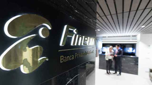 Una oficina de Fineco, la banca privada de Kutxabank.