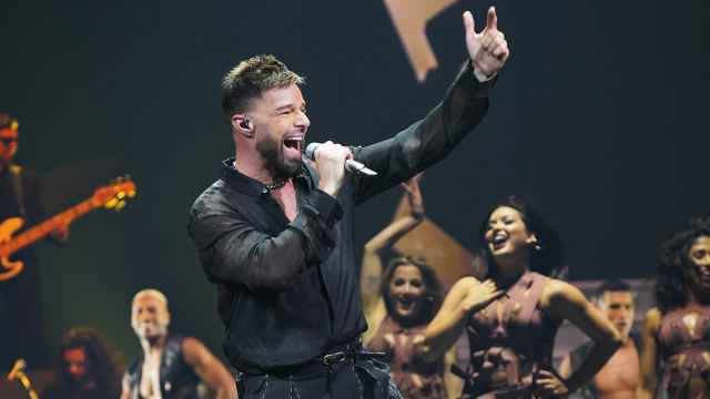 El cantante Ricky Martin en un concierto.