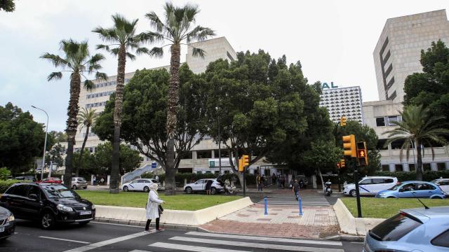 Imagen de la zona a la que llegará el Metro de Málaga, junto al Hospital Civil.