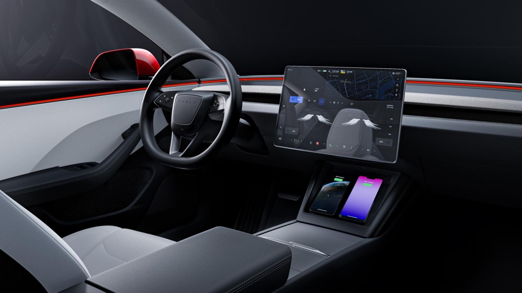 Interior Tesla Model 3.