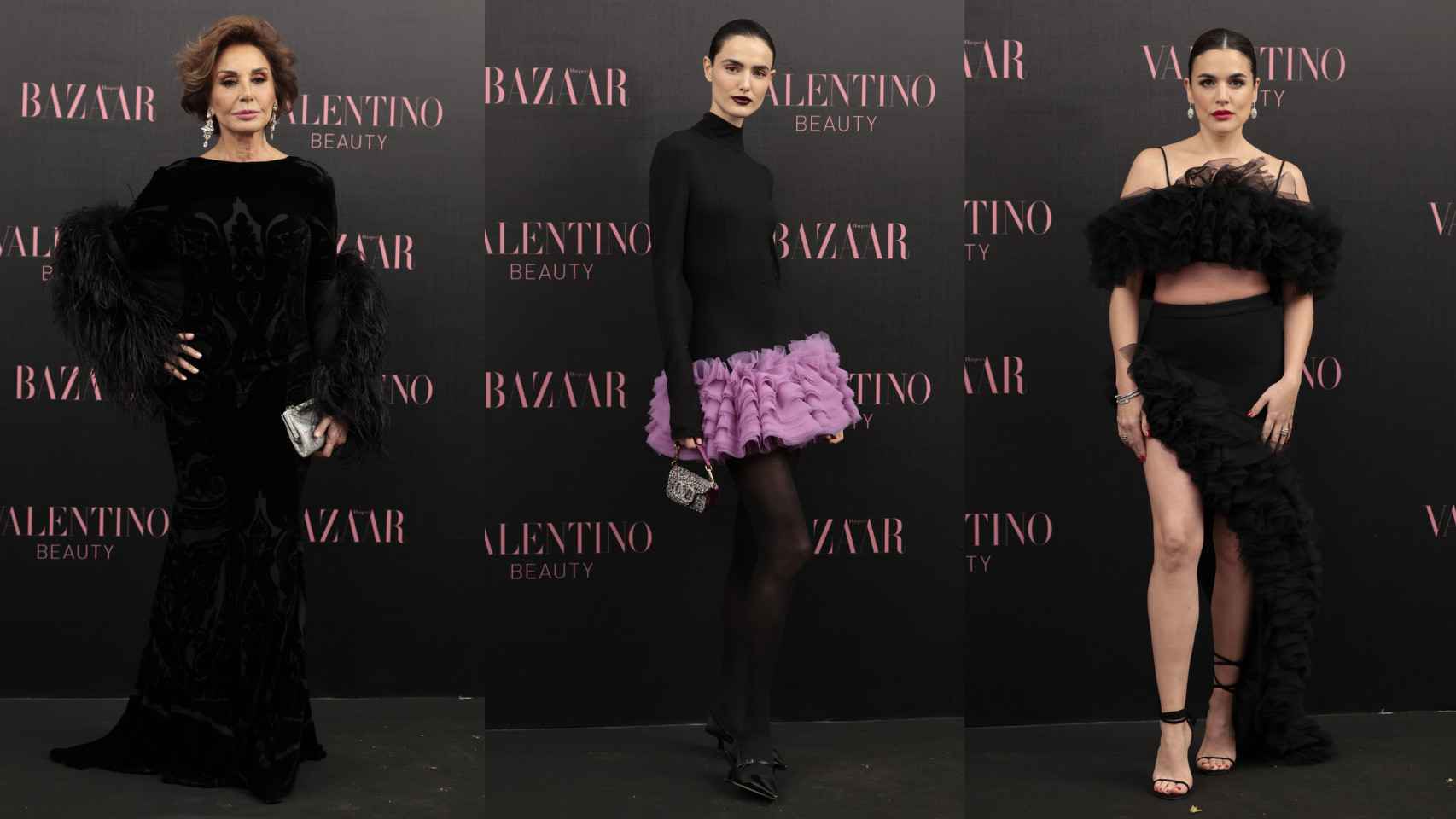 Naty Abascal, Blanca Padilla y Adriana Ugarte en la fiesta de Valentino y Bazaar.