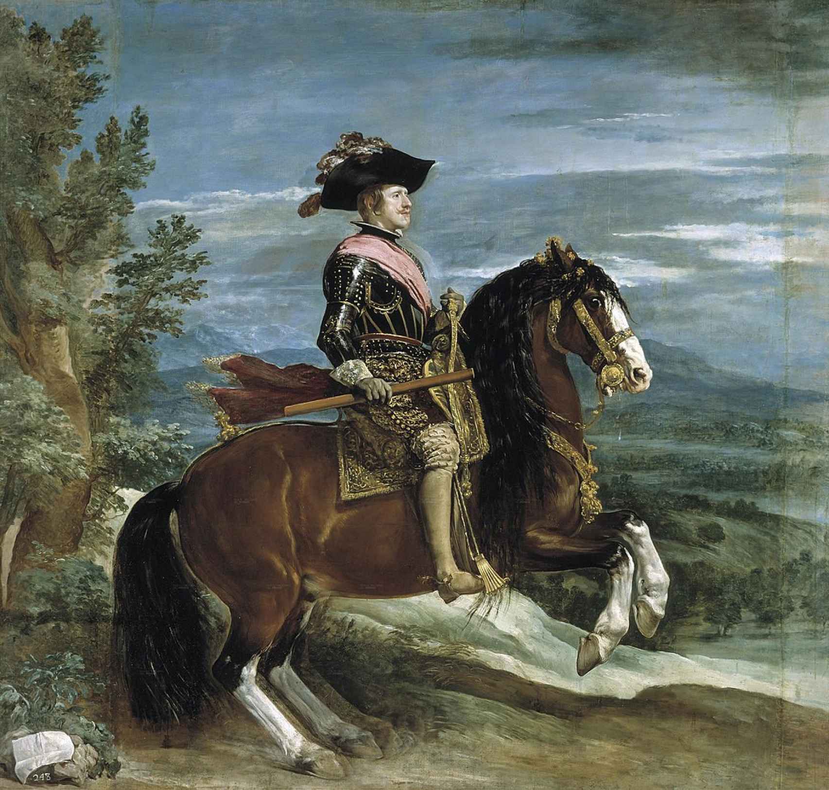 Felipe IV pintado por Velázquez.