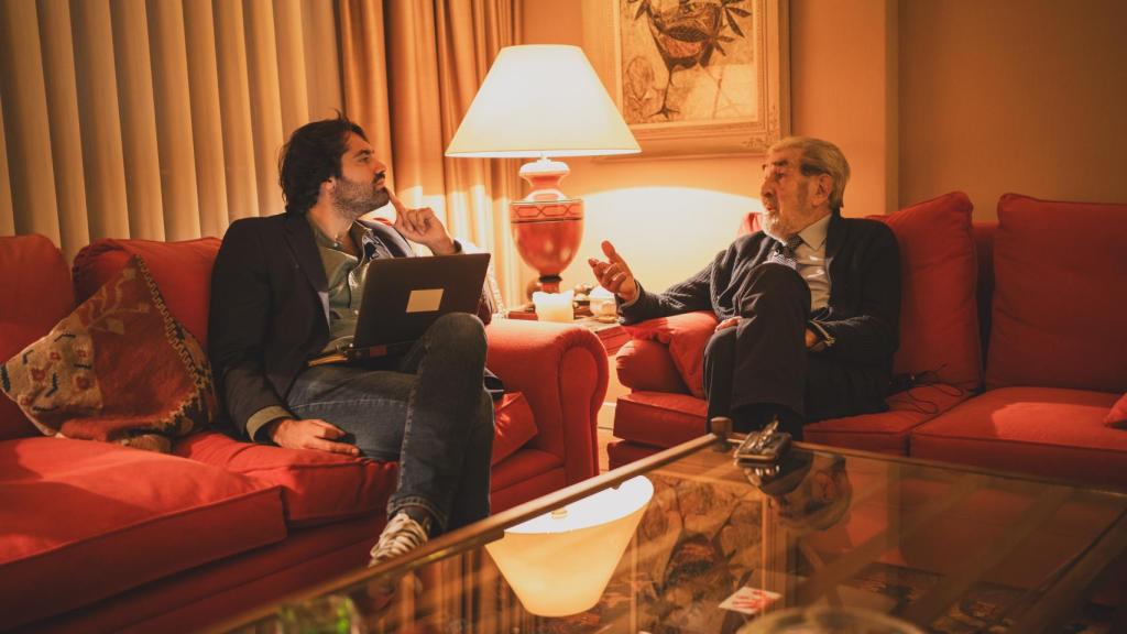 Un momento de la entrevista.